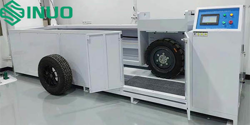 最新の企業ニュース 新しく設計された電気自動車の充電インターフェイスの現場設置 テストマシン上でドライブ