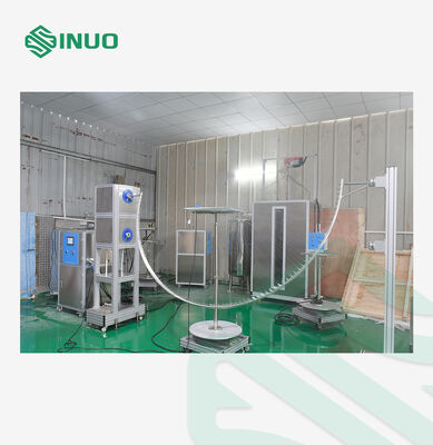 よい価格 IEC 60529 に準拠するための,自動化 IPX3 IPX4 防水試験装置 Φ0.4mm 針穴と 0.07 L/min 水流量 オンライン